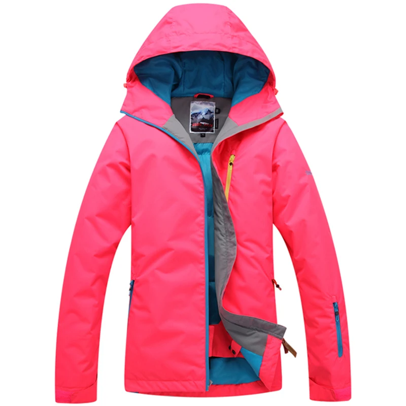 

Free shipping women's snow ski jacket snowboard jacket monoboard skiing waterproof windproof ski suit female