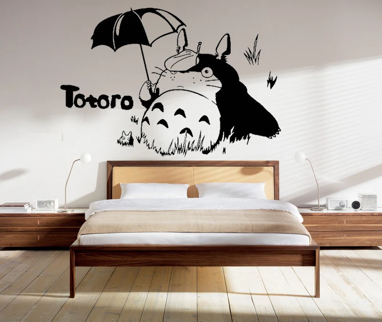 Japanese Room Decor totoro vinyl wall decal japanese cartoon totoro mural art wall Japanese Room Decor totoro vinyl wall decal japanese cartoon totoro mural art wall