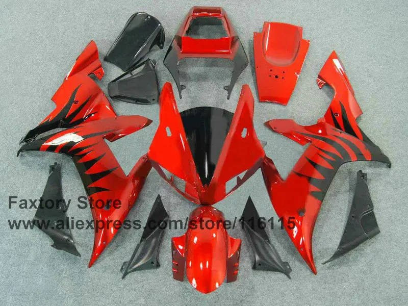 MOTOMARTS мотоцикл 100% Полный Инжекционный обтекатель комплект для YAMAHA R1 2002 2003 YZF 02 03