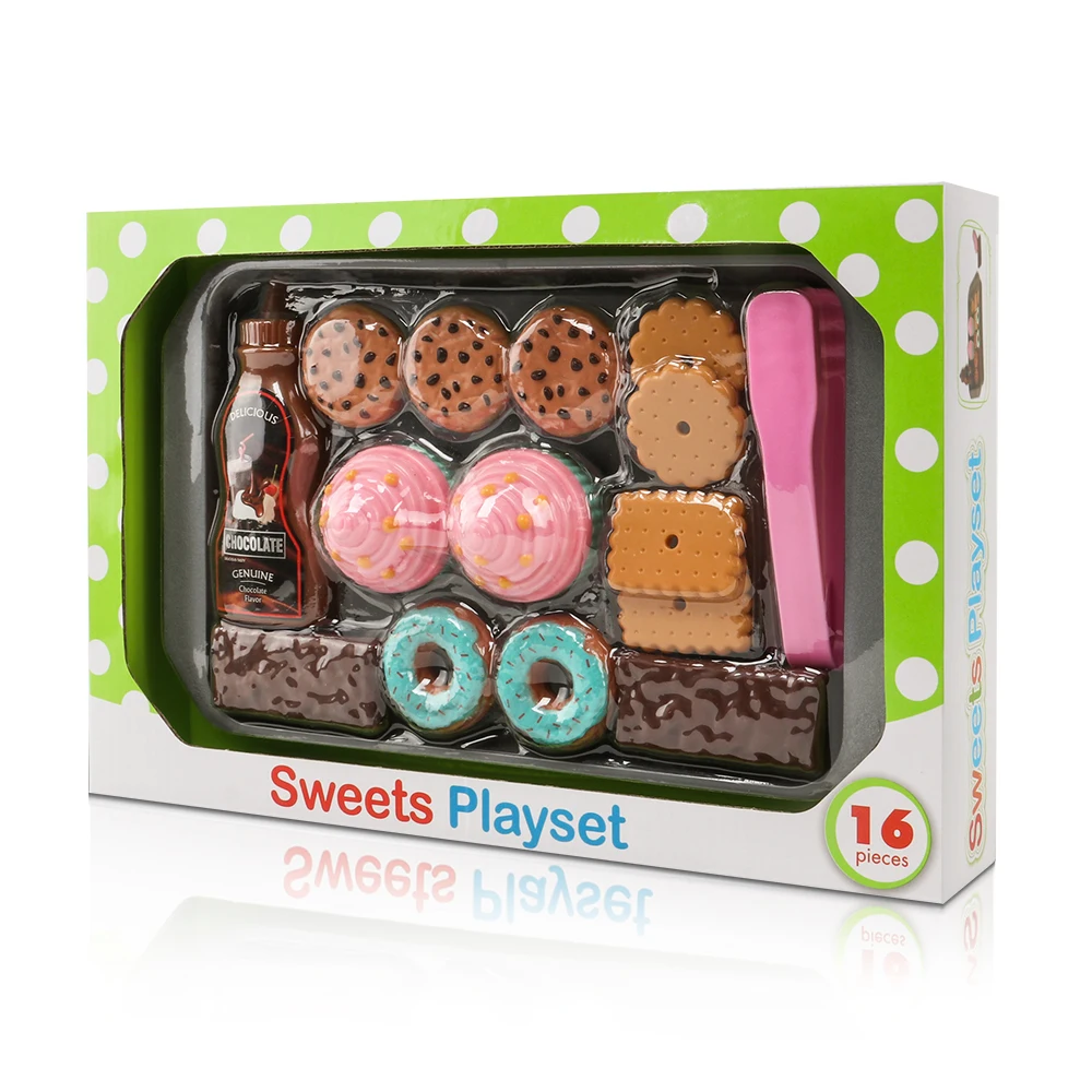Новинка, 16 шт., игровой набор для моделирования сладостей, ролевые игры, развивающие игрушки для детей, кухонный набор, забавные миниатюрные игрушки для детей
