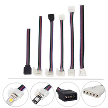 4Pin 5Pin разъем для светодиодной ленты для RGB RGBW RGBWW цвет 5050 Светодиодная лента провод Соединительный удлинитель соединительный кабель