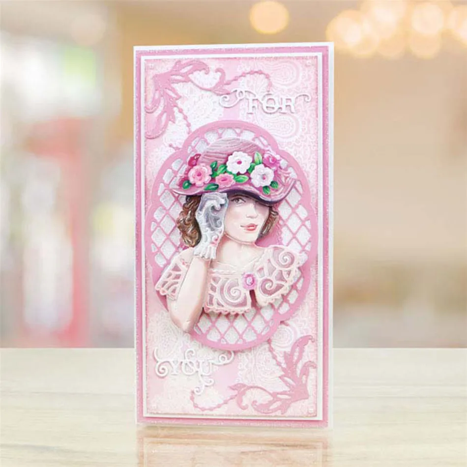 

Human Figure Lady Girl Women Metal Cutting Dies for Scrapbooking New 2019 Craft Dies Embossing Dies Cuts Card Making Stencils