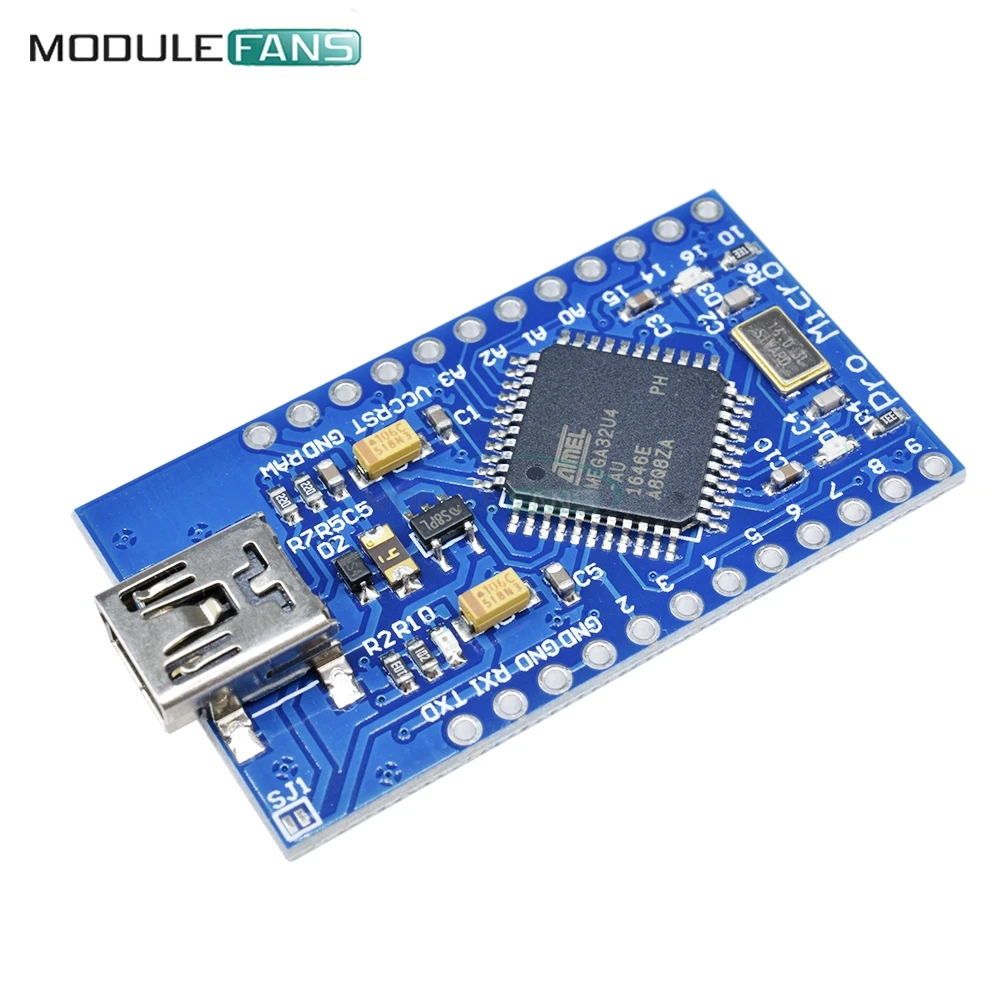 Модуль платы Mini USB ATmega32U4 Pro Micro 5 в 16 МГц для Arduino Leonardo ATMega 32U4 контроллер Pro-Micro замена Pro Mini