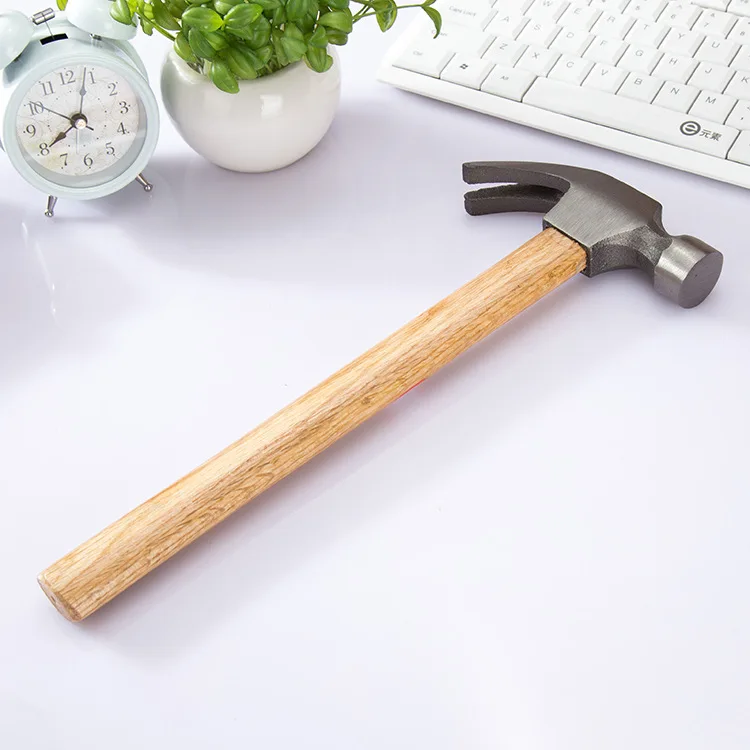 Curved Claw Hammer Martillo Home Decoration Hammer Long Wooden Handle Multi function Safety CR V