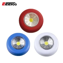 EeeToo светодиодный светильник COB шкаф светильник Беспроводная Светодиодная лампа-стикер шкаф лампа на батарейках лестничный светильник ing ночной Светильник для кухни спальни