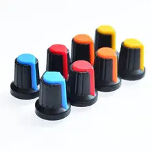 40 шт. 4 цвета ручка переключателя потенциометра крышка пластиковые ручки 15*17*6 мм вал WH148 ручка сливы ручки