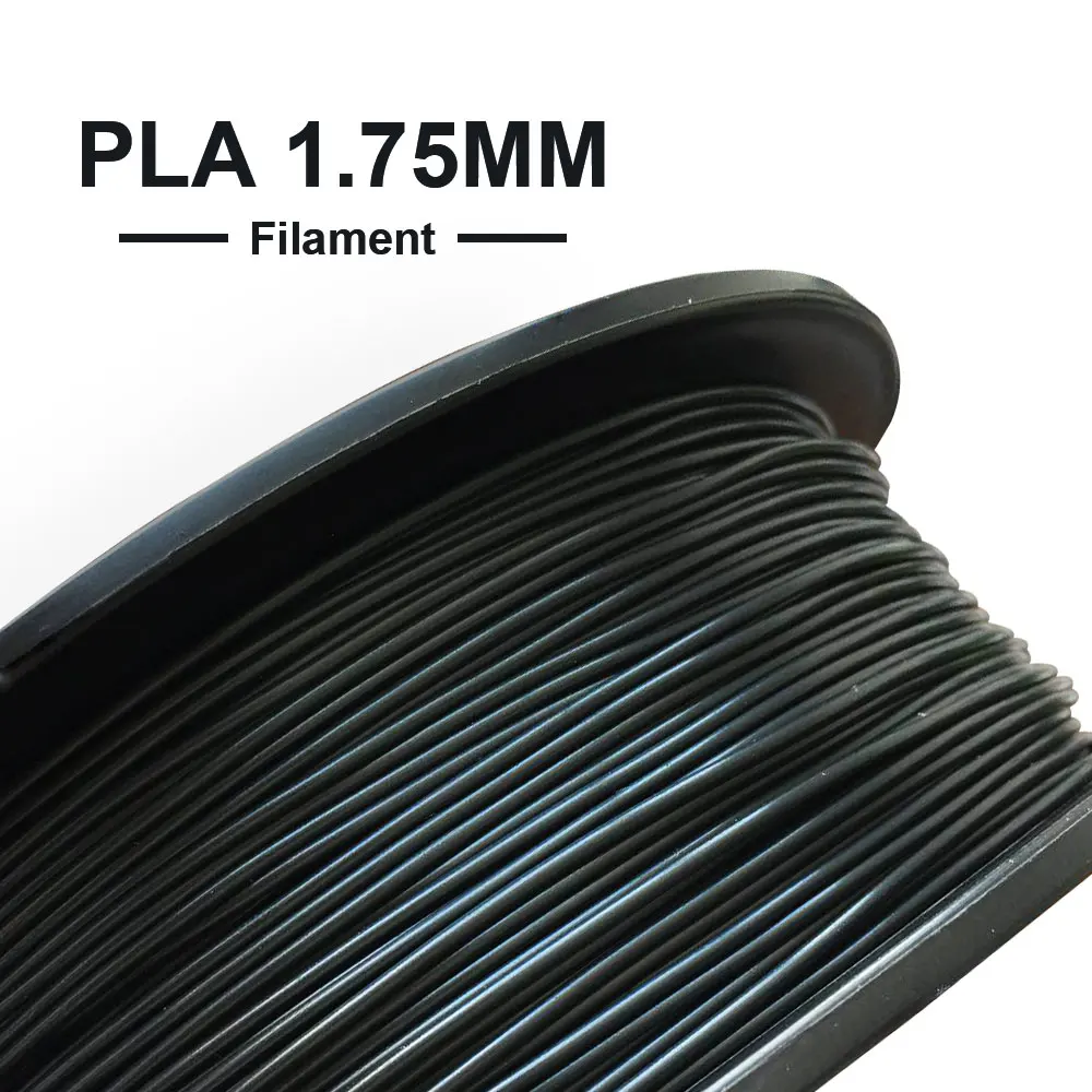 Koop 2019 Nieuwe 3D Printer Onderdelen 1 KG roll 1.75mm PLA Filament Plastic Wit Zwart Kleur 3D Afdrukken Materialen