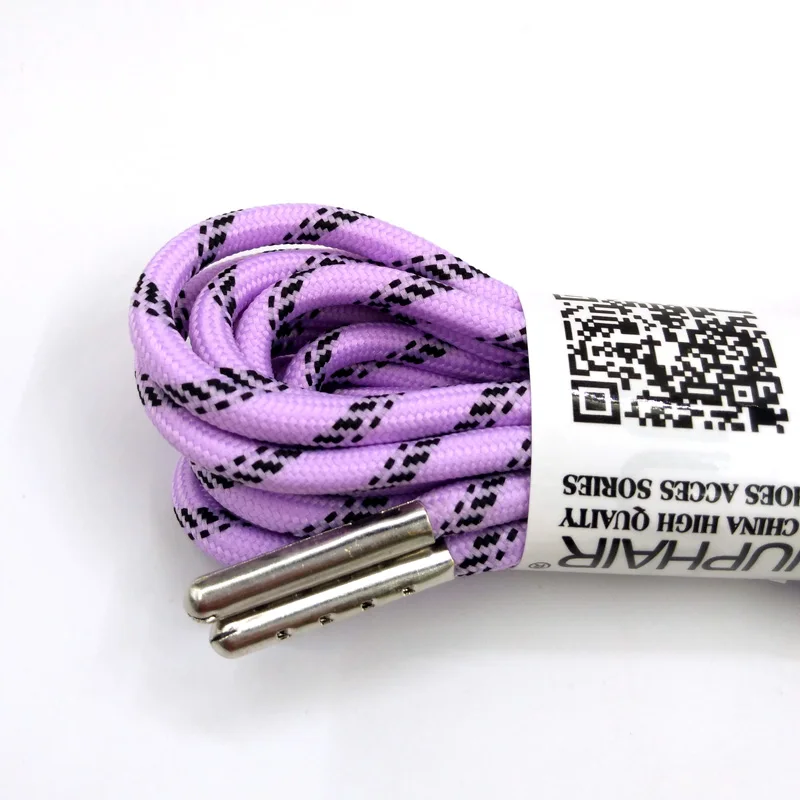 1-12 Pairs Llight purple Black Outdoor Sports Round Shoelaces Shoes Lace Boot Athletic Unisex Rope Athletic Metal Head Shoelaces 1-12 Pairs Llight purple Black Outdoor Sports Round Shoelaces Shoes Lace Boot Athletic Unisex Rope Athletic Metal Head Shoelaces