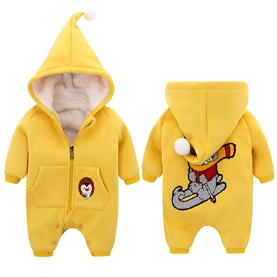 baby romper New Christmas Baby Costumes Baby Romper Cute Christmas Long Sleeves Romper for Lucky Child Baby Girls Boys Fleece Jumpsuits - Цвет: baby romper