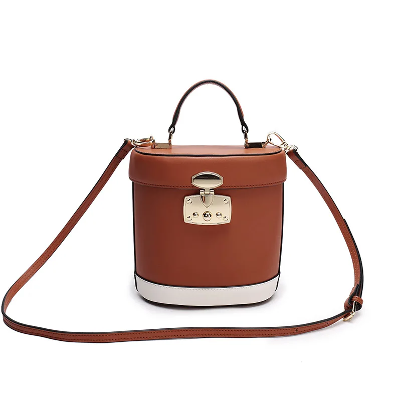 

LKPRBD 2018 MINI bucket bag women Split leather MINI shoulder bag, Leather material bucket bag Fashion Mini Bag