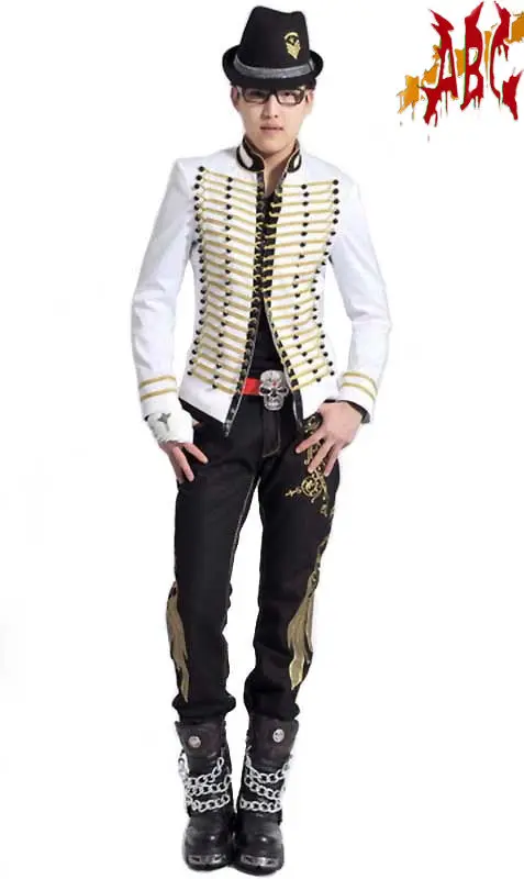 M-XXXL! MJ Джексон опасных костюмы двубортный для мужчин сценические костюмы костюм верхняя одежда мода платье для сцены VSTINUS