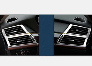 

For BMW X5 E70 Inner Dashboard Air Outlet Vent Covers Trim Decoration 2pcs 2008-2013