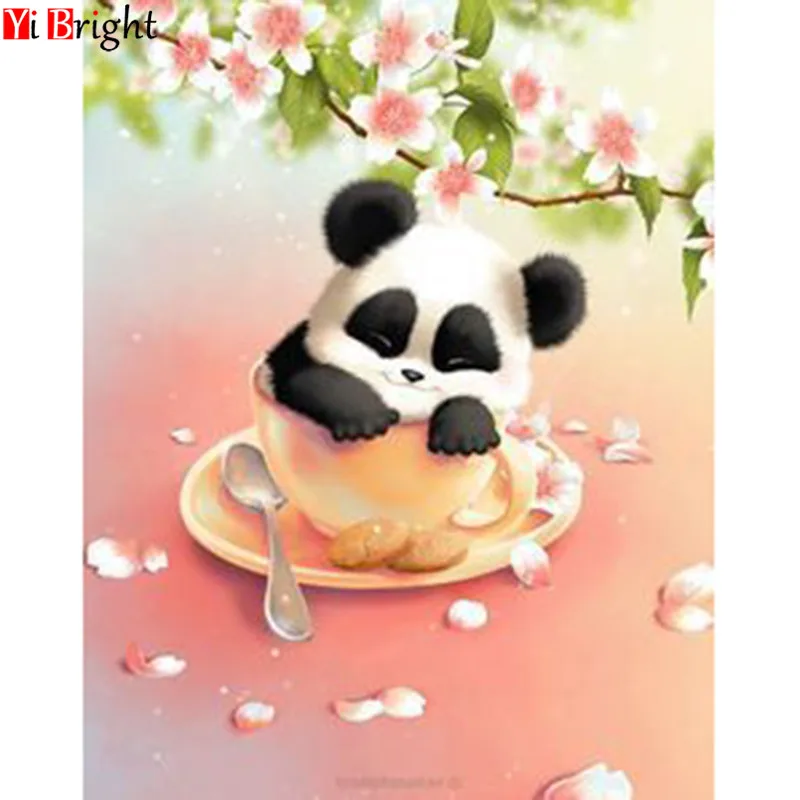

5D DIY diamond embroidery cartoon crafts diamond painting cute panda mosaic gift full square diamond home decoration XY1