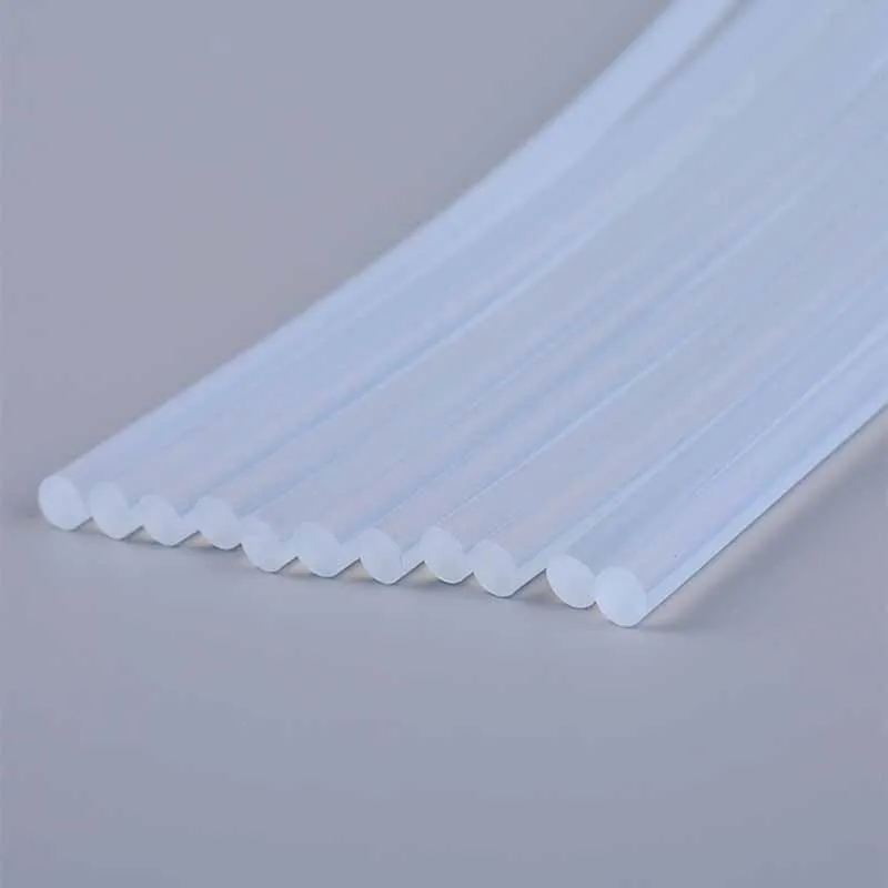Glue gun stick 7mm x 280mm 10pcs Hot melt glue Silicone bars for crafts Home DIY Glues Tools Transparent Hot melt glue gun stick (1)