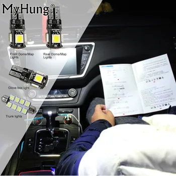 

For BMW 1 Series 2012-2014 2 Series 220i Car Led Interior Light Replacement Bulbs Dome Map Lamp Bright White 4 PCS Per Set