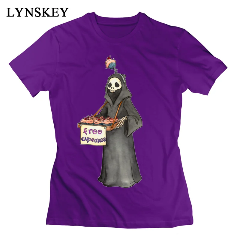 LYNSKEY Women T-Shirts Slim Fit Family Tops Tees Summer Fall 100% Cotton Round Neck Short Sleeve Slim Fit Free Cupcakes Sweatshirts black