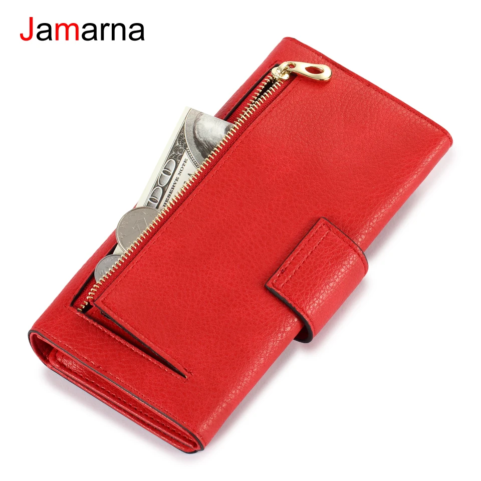 Кошелек Jamarna Женский из искусственной кожи на двойной молнии