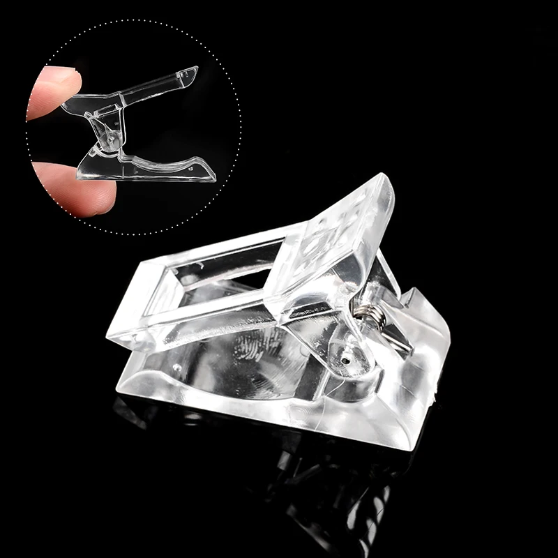 Mtssii Горячая ногтей типсы клип прозрачный палец поли быстрое строительство гель Расширение лак для ногтей инструмент 1 шт