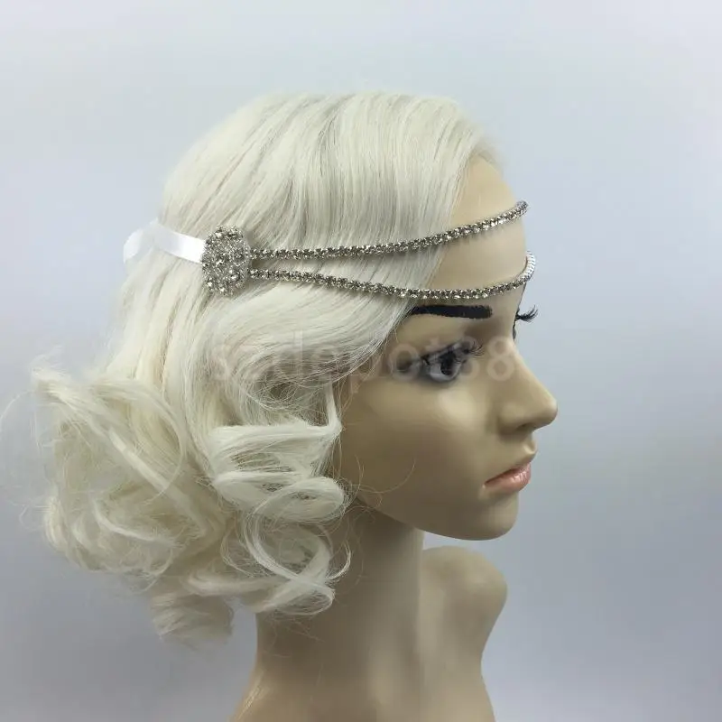 

Vintage 1920s Headpiece Fascinators Flapper Chain Hairband Great Gatsby Fancy Headdress Headband