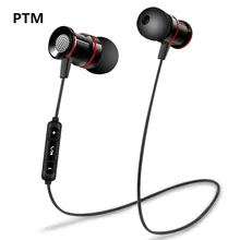 PTM BM9 Bluetooth V4.2 Headphone Earphone Stereo with Microphone Wireless Headset Sport Earbuds for iPhone mobile phone Xiaomi