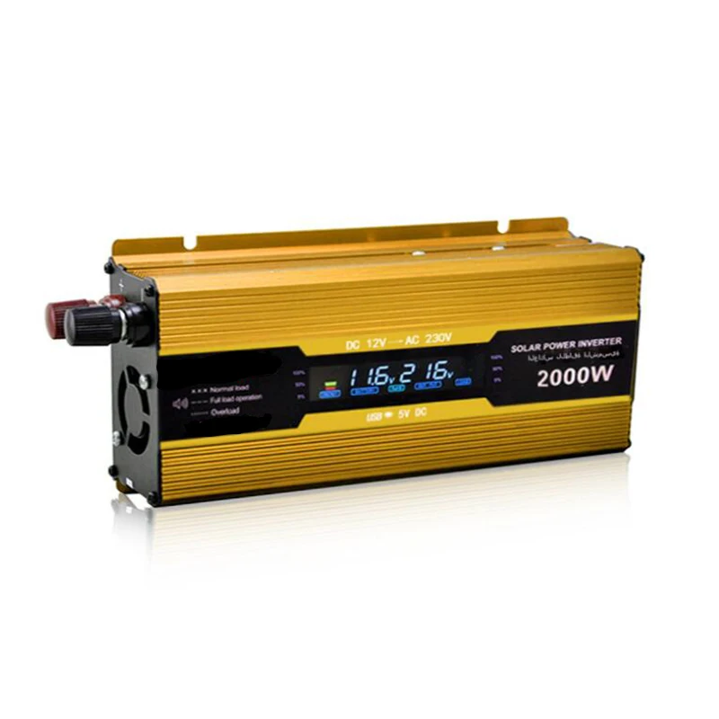 

2000W Power Inverter 12V to 220V Inverter LCD Voltage Display Power Converter Car Inverter 12v 220v USB Charger Adapter