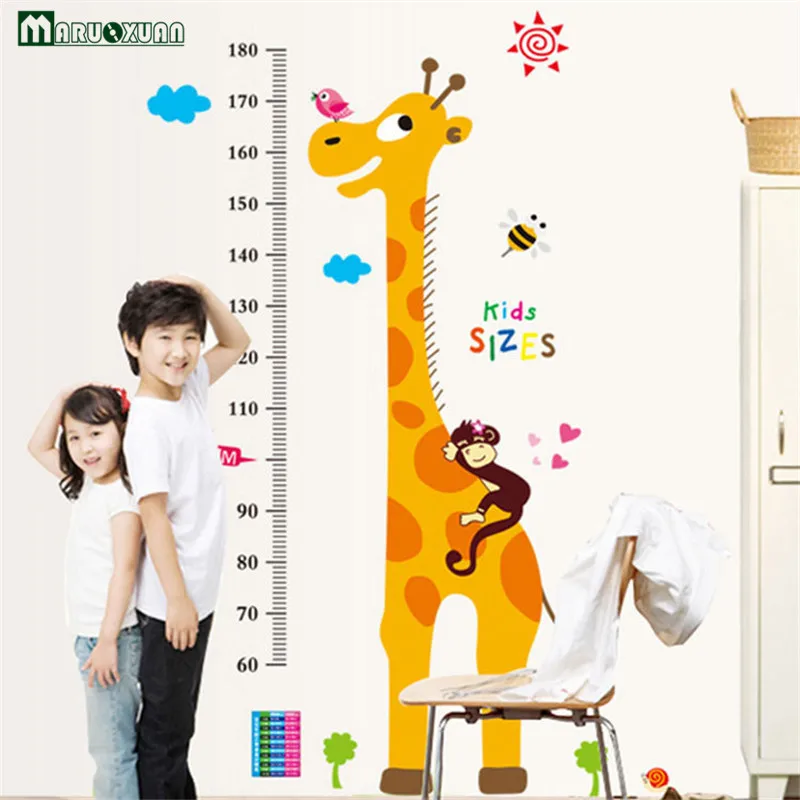 Giraffe height stickers childrens room decoration removable height stickers AY9092 09 Giraffe height stickers childrens room decoration removable height stickers AY9092 09
