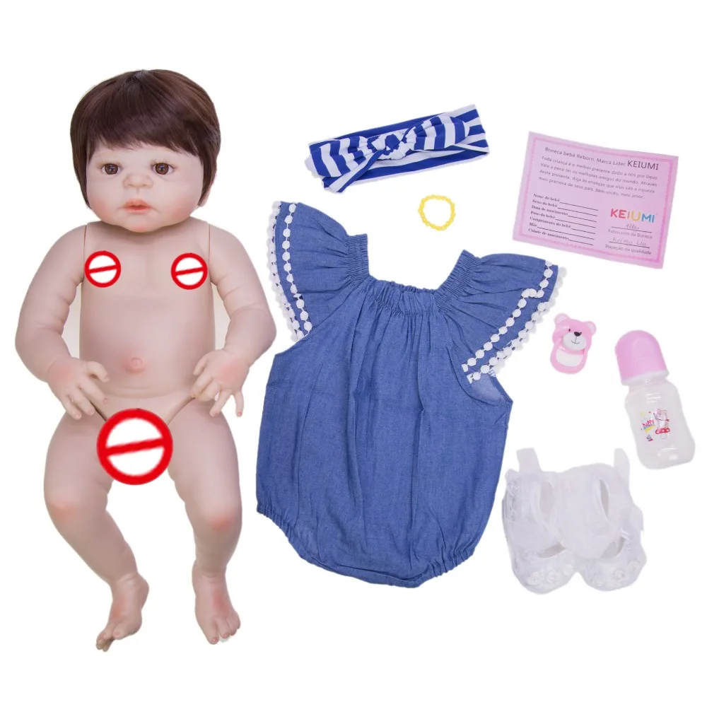 Стиль 23 ''Реалистичная кукла для новорожденной девочки полностью силиконовая виниловая восхитительная детская игрушка для девочки ковбойский комбинезон детский подарок на день рождения