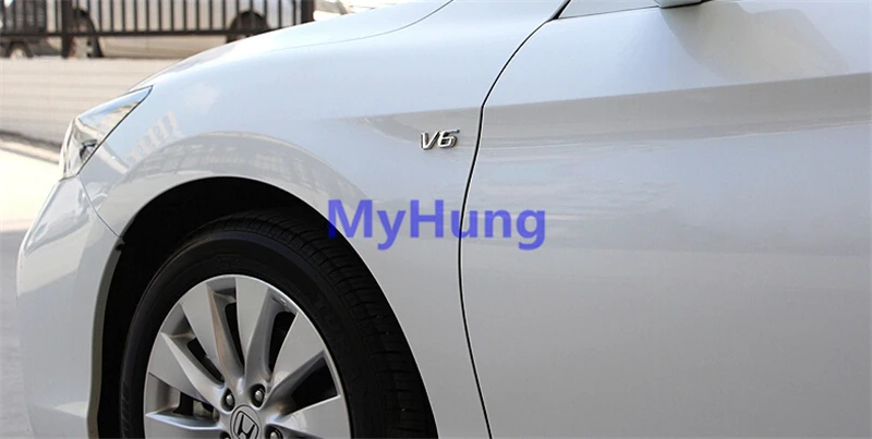 Горячая Распродажа автомобиль хром металл V6 эмблемы Стикеры 3D наклейка авто
