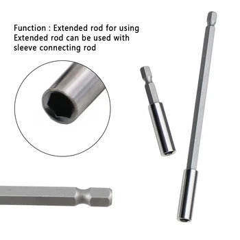 

1/4'' Hex Shank Magnetic Screwdriver Bit Holder Screwdriver Extension Bit 60/150mm Socket Extension Bar