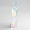 Thick 50pcs Aluminum Foil Laser Zip Lock Pouch Clear Hologram Rainbow Stand Up Zip Lock Plastic Packaging Bag with Tear Notch 3
