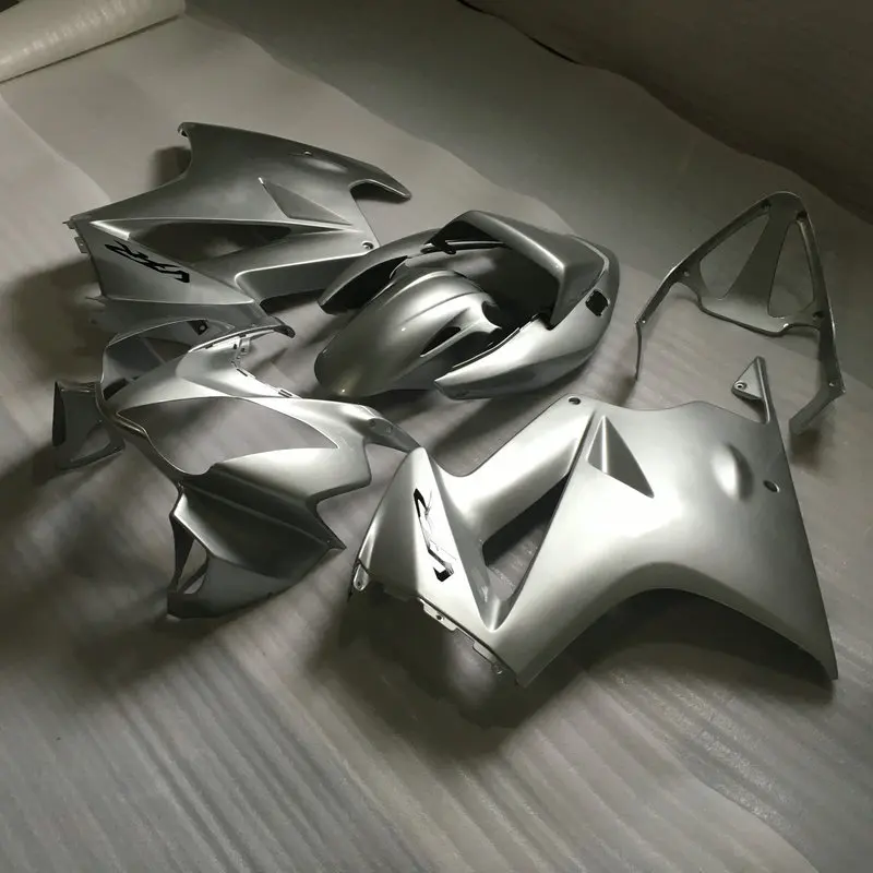 

Motorcycle Fairing kit for HONDA VFR800 02 03 04 05 06 VFR 800 2002 2004 2006 New Silver ABS Fairings set +7 gifts HX11
