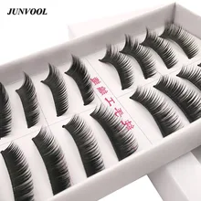 Черные Крылатые Накладные ресницы плотные 100 пар Толстые натуральные длинные накладные ресницы для наращивания объемный МАКИЯЖ Новое поступление