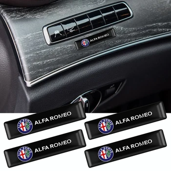 

2/4/10PCS Car-Styling Decorative Sticker For Alfa Romeo Giulietta 147 156 159 giulia mito Car body logo Emblem Auto Accessories