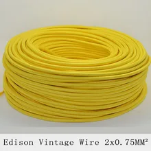 2*0.75mm2 круглый текстиль Электрический Провода Плетеный люстра подвесной светильник Провода S Ткань Электрический кабель Винтаж лампы шнур 10 м