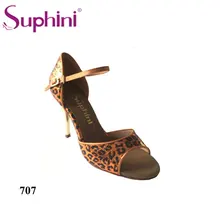 ; Suphini; танцевальные туфли на высоком каблуке для танго; женские вечерние танцевальные туфли оранжевого цвета с леопардовым принтом
