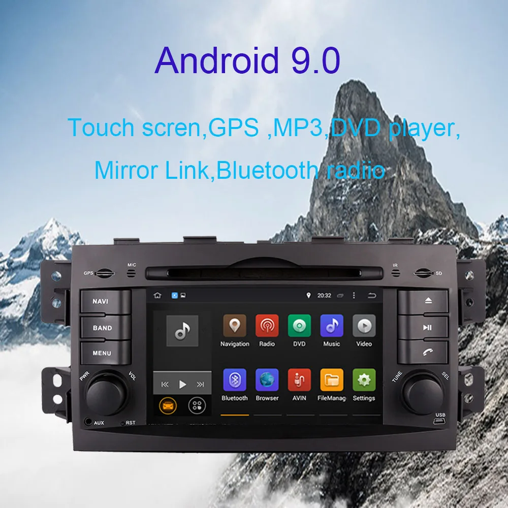 Cheap Android 9.0 system CAR DVD PLAYER FOR KIA MOHAVE BORREGO 2008-2018 BLUETOOTH Head Units radio Audio Stereo GPS Navigation Radio 0