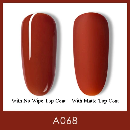 Гель-лак для ногтей, 7 мл, свежий сплошной цвет, полуперманентный, впитывающий УФ-Гибридный Гель-лак для ногтей - Цвет: A068