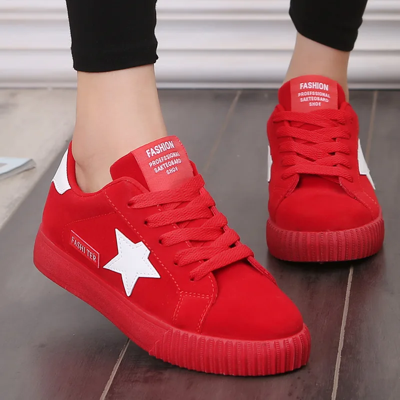 La Casual Plates gris Pink Mode De Noir Star Lacets Femmes Sneakers À Bout mesh 2018 mesh Black Rond rouge rose Nouvelles Rose Lakeshi Chaussures zqETYT