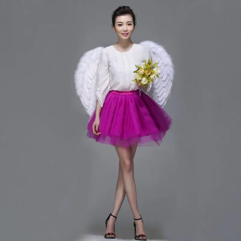 

Children Party Angel Fairy Carnival Costumes Cosplay Feather Wing Set Kids Performance Prop