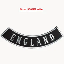 Англия рокер куртка для полных вышивка патч 350 мм широкий/пришить патчи/мотоцикл патч/пользовательские патчи
