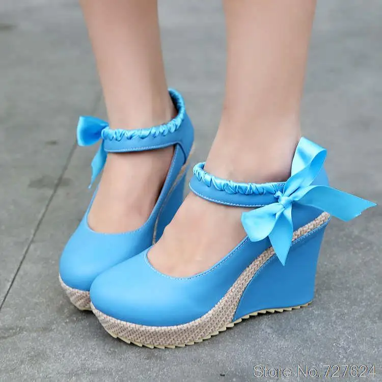 

Pumps shoes woman PU New 2016 high heel 8.5CM Platform 3CM 34-43