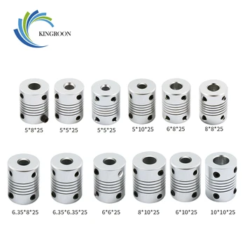 

KINGROON 10pcs/lot 3D Printer Stepper Motor 5x8x25mm Flexible Coupling Coupler /Shaft Couplings 11 Sizes Parts Free Shipping 0