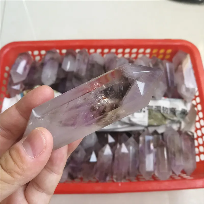 5kg Wholesale 3A Amethyst Point Crystal Quartz Double Terminated Points For Sale | Дом и сад