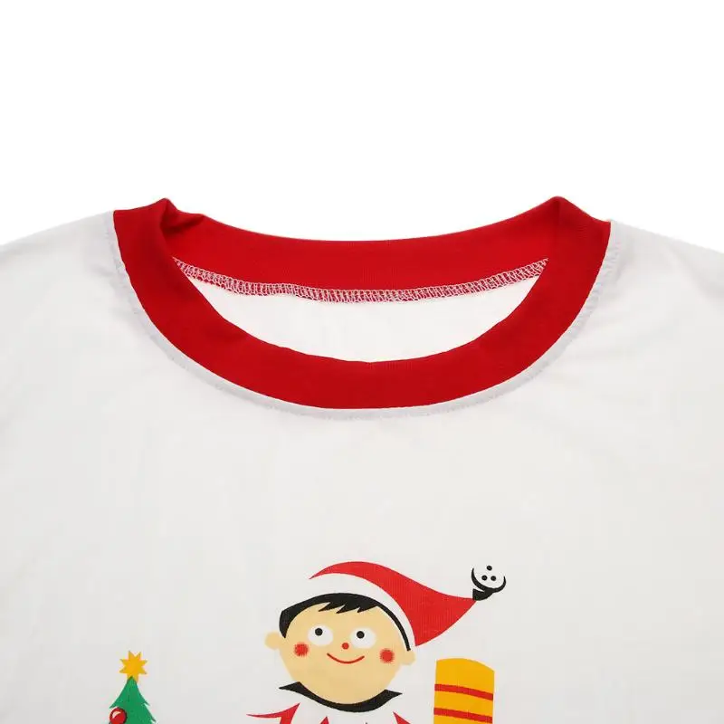 Комплект одинаковой одежды для семьи, Рождественская Футболка с принтом для мамы, папы+ штаны, Семейный комплект одежды