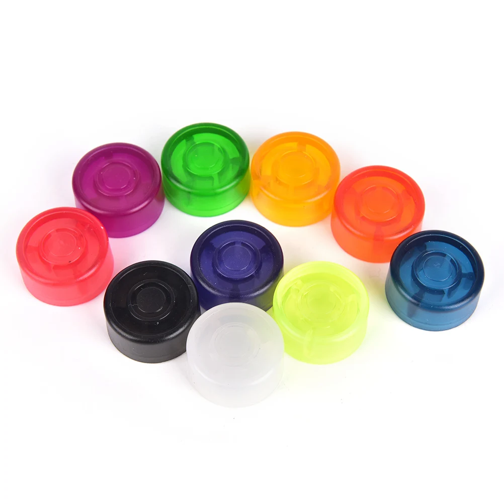 10pcs Electric Guitar Pedal Mooer Candy Cover Cap Footswitch Topper Plastic Bumpers Guitar Accessories For Guitar Effect Pedal Random Color