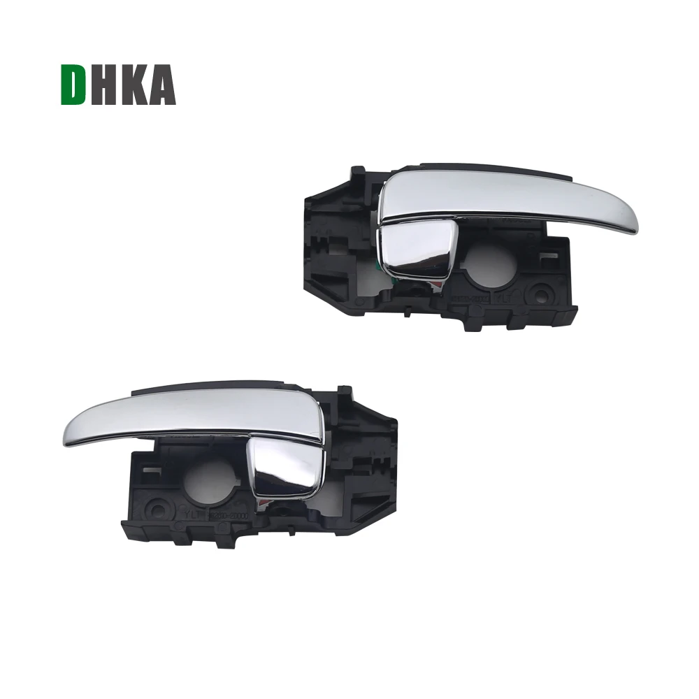 DHKA хромированная внутренняя ручка межкомнатной двери для HYUNDAI Elantra 01-06 2001 2002 2003 2004 2005 2006