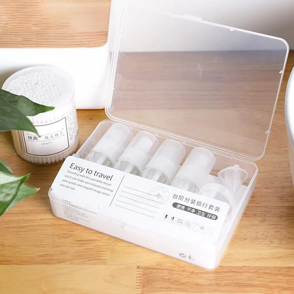

VIBRANT GLAMOUR 10 Pcs/set Professional Portable Spray Bottle Points Bottles Transparent Travel Cosmetics Bottle Set Accessories