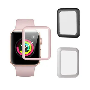 3D гидрогель(без Стекло Защитная пленка для наручных часов iwatch, Apple Watch Series 2/3/4/5 38 мм 42 мм 40 мм 44 полный край Экран Защитная крышка