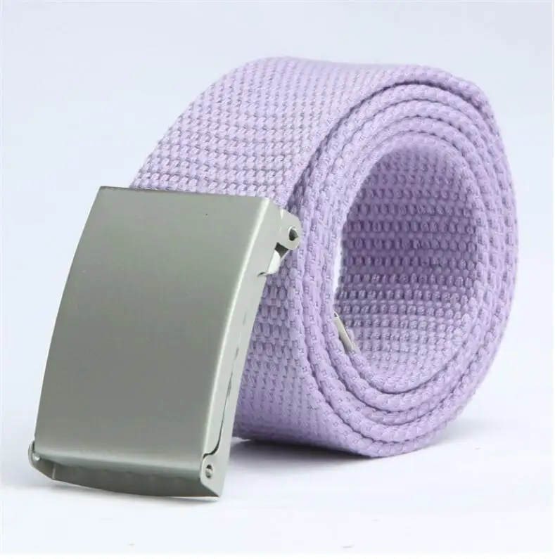 Mens Belts Fashion New Unisex Trousers Belts Canvas Belt Breathable Outdoor Tactical For Jeans Adjustable Waist Belt  140cm holeless belt