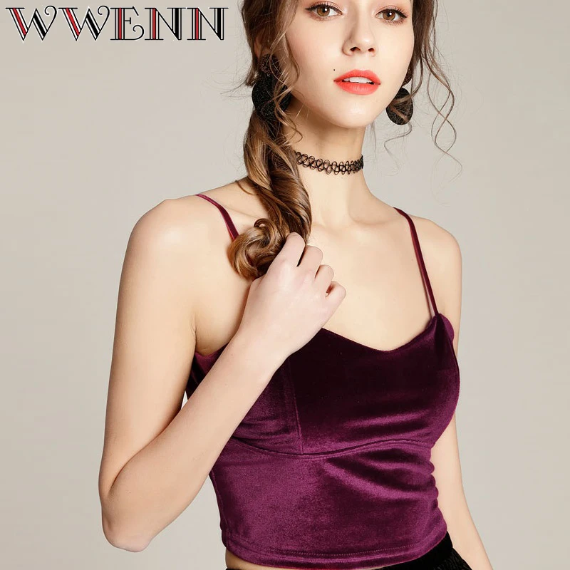 Женский короткий топ винтажный бархатный без рукавов|cropped cami|women crop toptop |